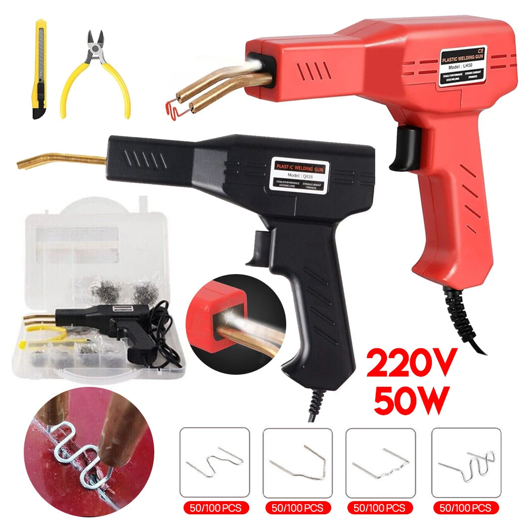 PORIYA 50W Plastic Welding Machine Stapler Welder Garage Tool Repair Kit Car Bumper AU