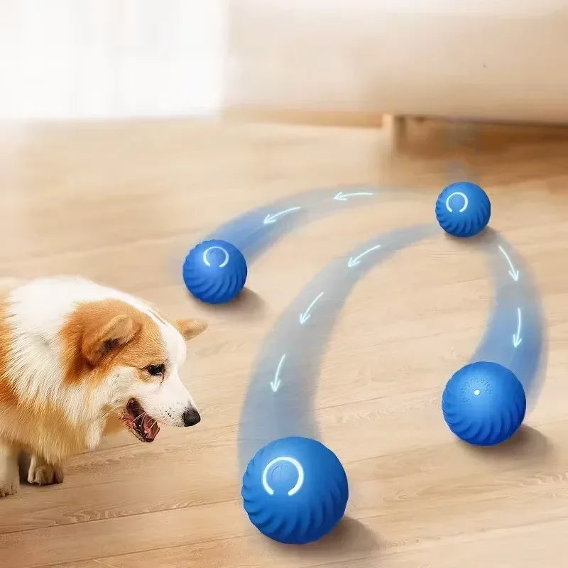 1PCS  Dog Toys Intelligent Gravity Jump Ball Rechargeable Bite-Resistant Rolling Ball Cat And Dog Chase Interactive Pet Toys