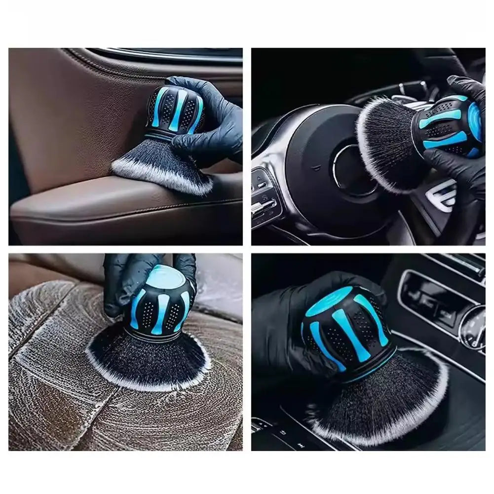 Car Interior Detail Brush Cleaning Maintenance Car Air Conditioner Air Vent Dust Soft Bristle Brush Car Cleaning Care Brush