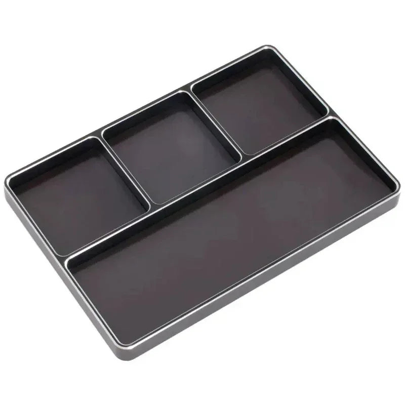 Suitable for metal frosted magnetic screw tool storage box tray for RC model cars, remote-controlled aircraft, ship models, etc