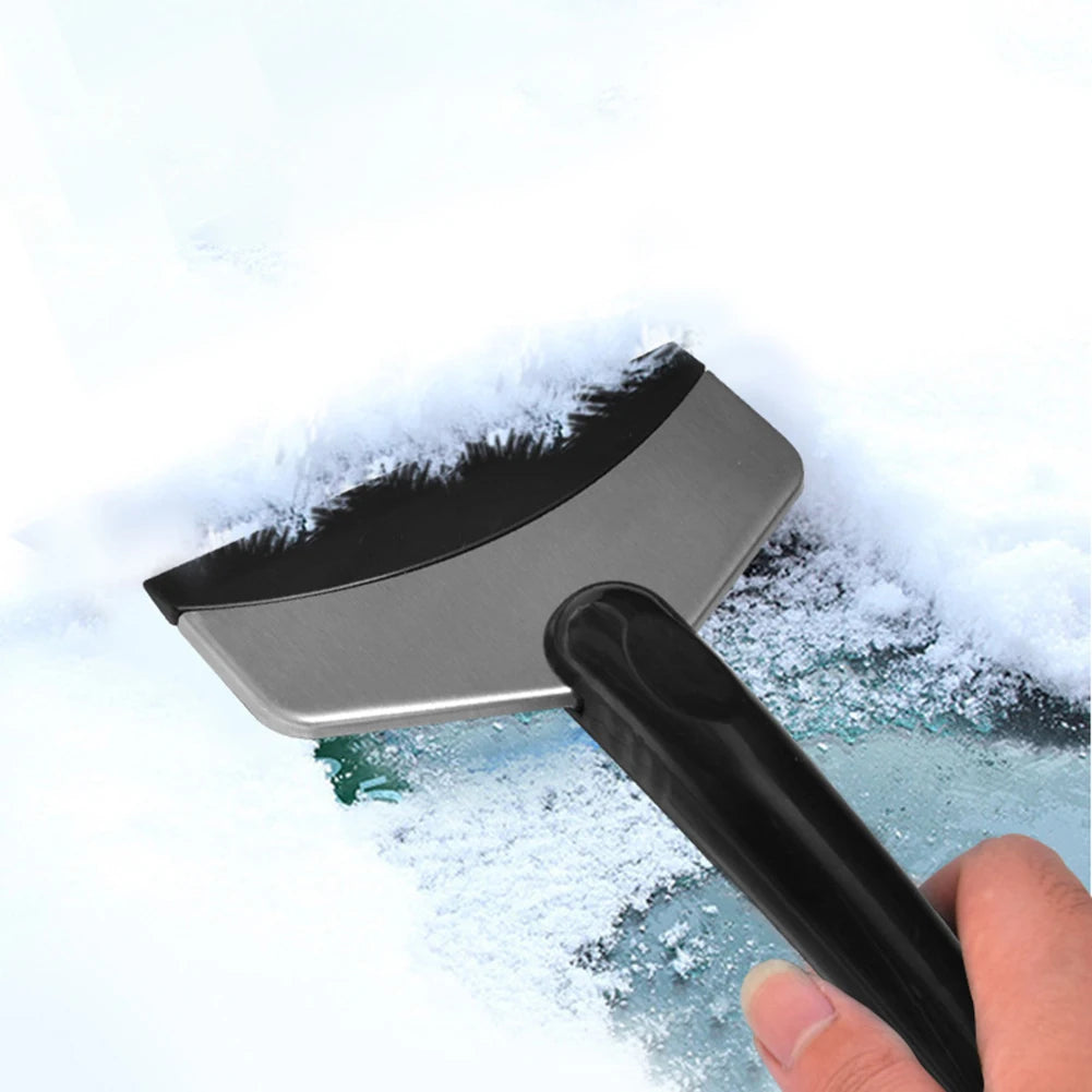 Stainless Steel Ice Scraper Portable Snow Brush Windshield Ice Scraper for Car Windshield