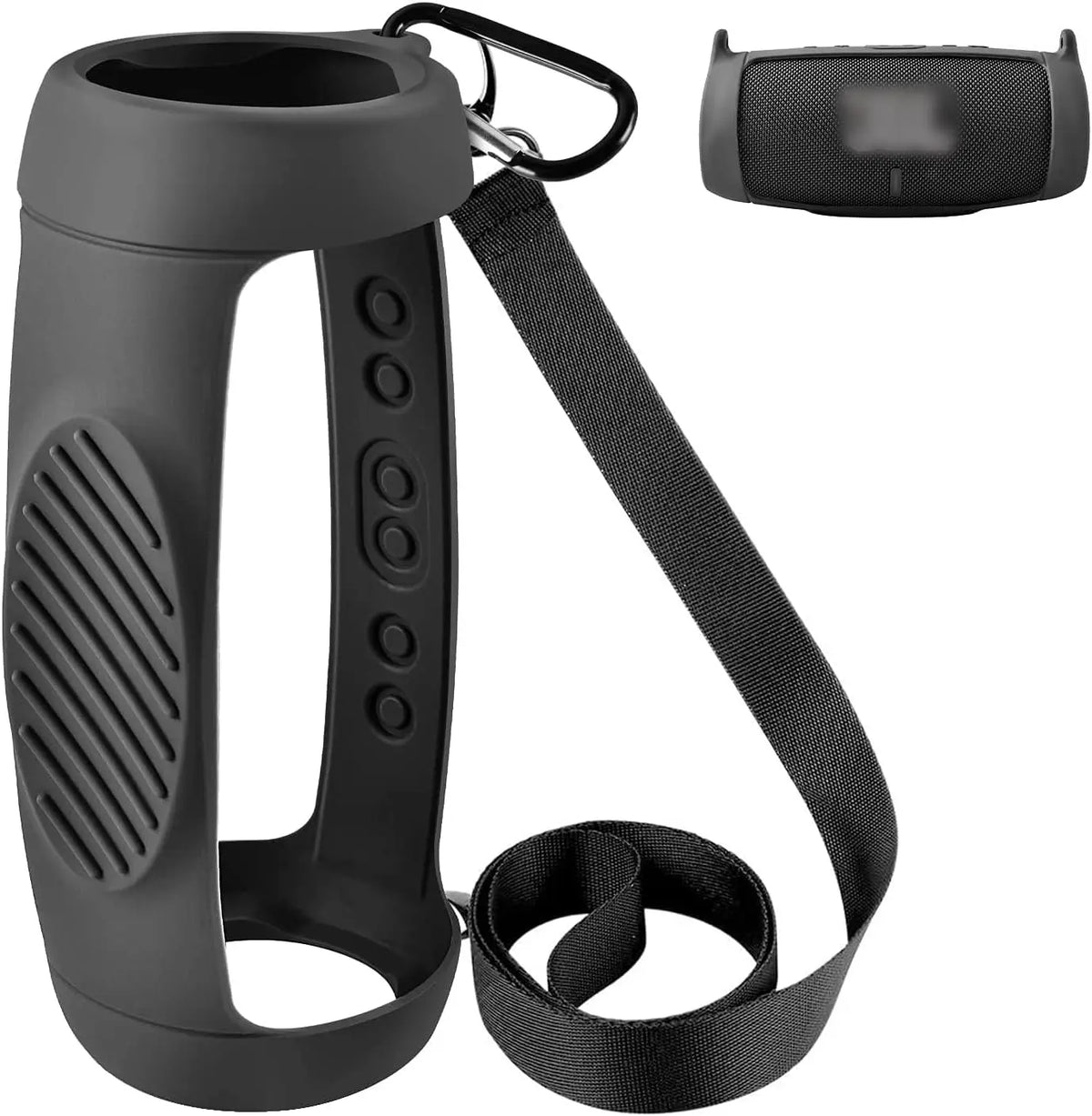 Silicone Case Cover for JBL Charge 5 Waterproof Portable Bluetooth Speaker, Travel Carrying Protective Gel Soft Skin，water proof