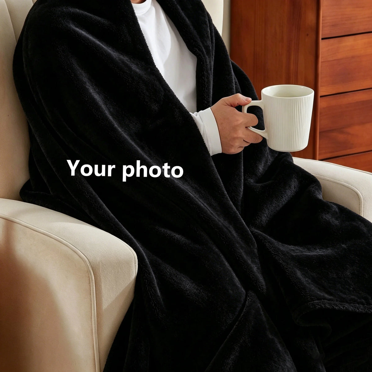 DIY Custom Picture Throw Blanket Vivid Print Soft Cozy Blanket for Bedroom Sofa & Gift