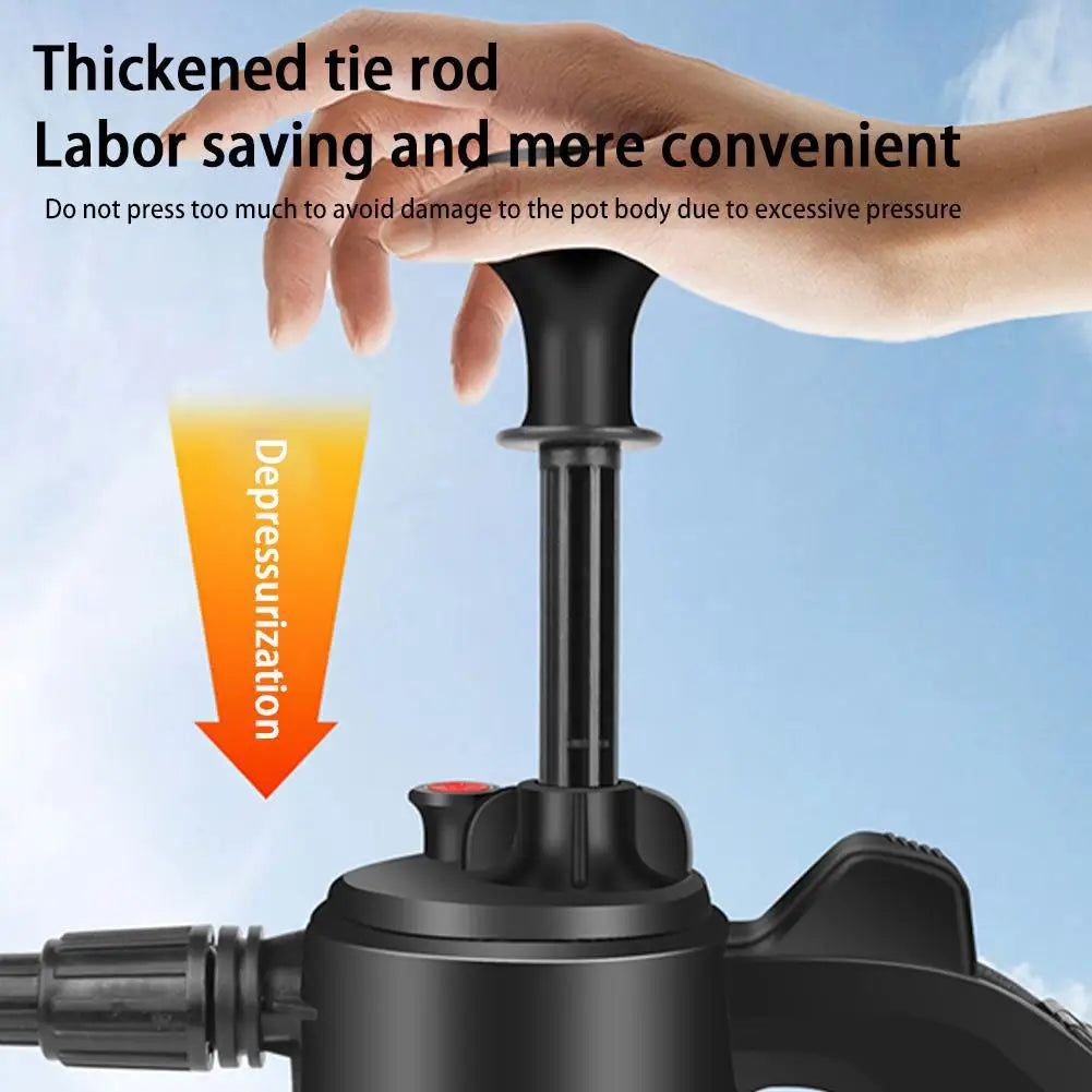 2L Handheld Foam Sprayer for Car High Pressure Hand Pump  With Pressure Relief Valve Car Wash Spray Bottle Window Cleaning Tools