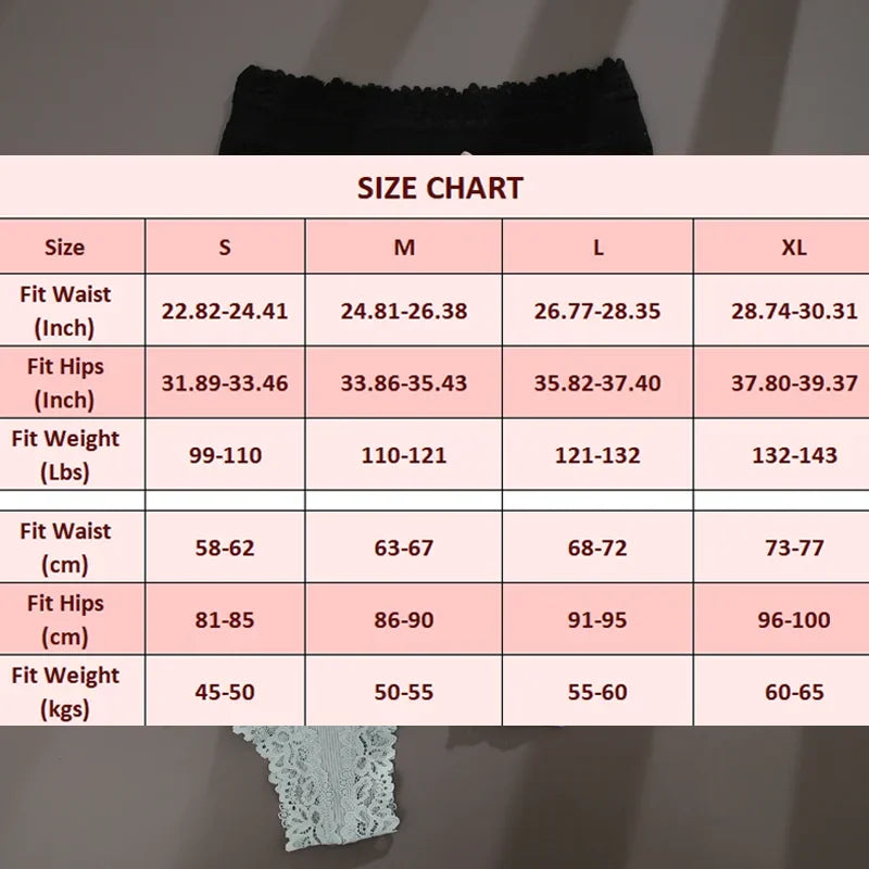 3Pcs/set Women Cotton Lace Panties Floral Intimate Underwear Trendy Patchwork Lace Briefs Female Soft Underpants Lingerie S-XL