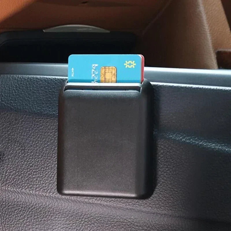 Car Seat Gap Storage Box Multifunction Card Ticket Holder Bracket 6.8x8.5cm  Universal Fit