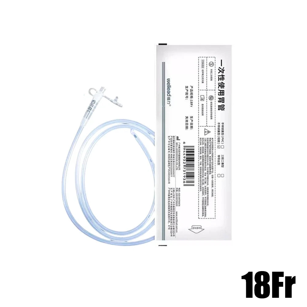 1/10Pcs 120cm Medical Disposable Nasogastric tube High Quality Silicone Stomach Gastric Tube Nasal Feeding Supplies