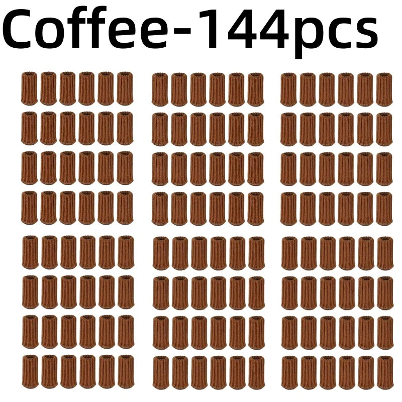 24PCS Floor Protector Chair Leg Sock Cute Anti-Noise Elastic Table Foot Cover Knitting Non-Slip Protective Case