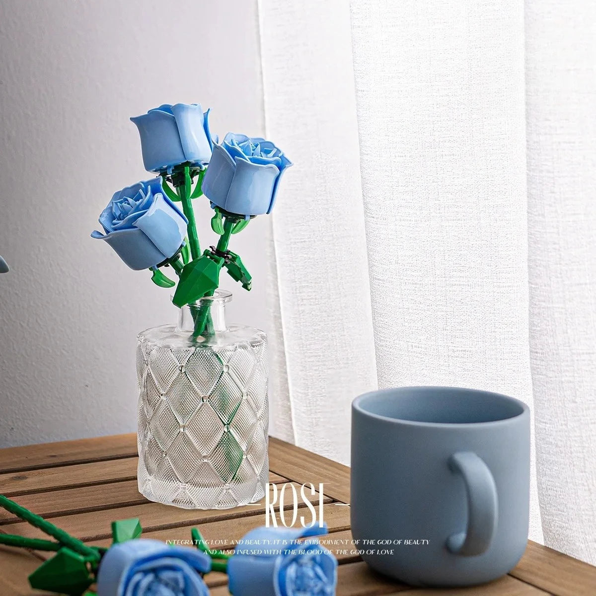 Valentine's Day Rose Building Blocks immortal bouquet puzzle puzzle pieces toy toy gift decorations