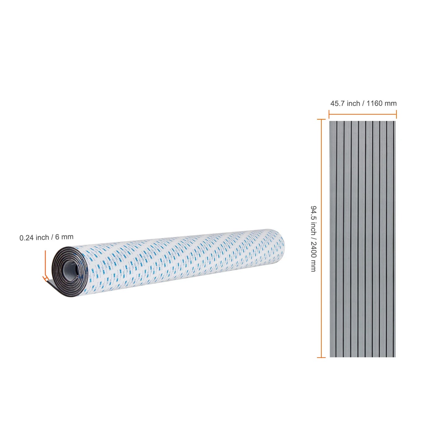 SucceBuy Boat Flooring EVA Foam Boat Decking Non-Slip Self-Adhesive Flooring Marine Carpet for Yacht Pontoon Boats Kayak Decking