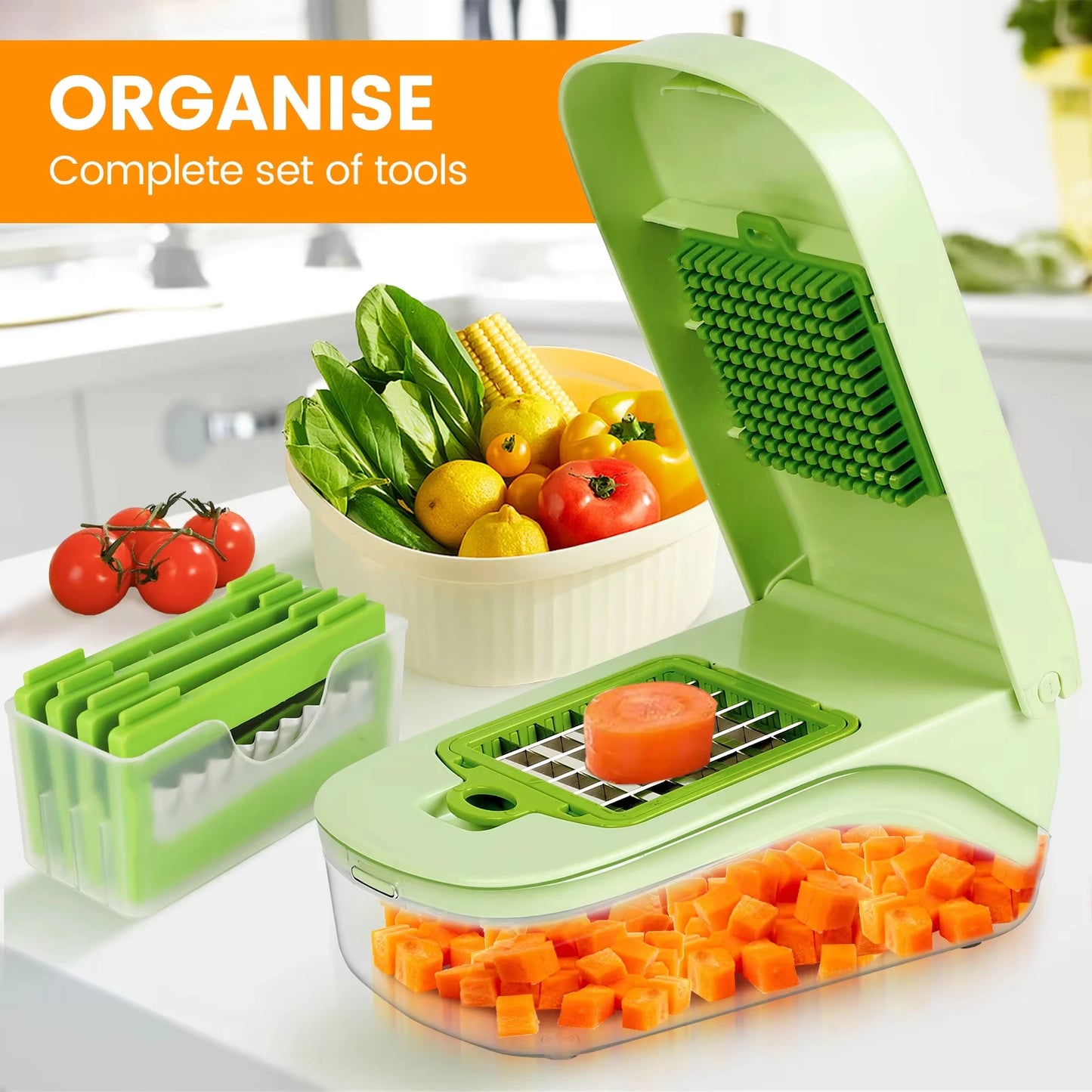 Multifunctional Vegetable Chopper Dicer Kitchen Supplies With Handle Food Grate Food Chopper Vegetable Slicer