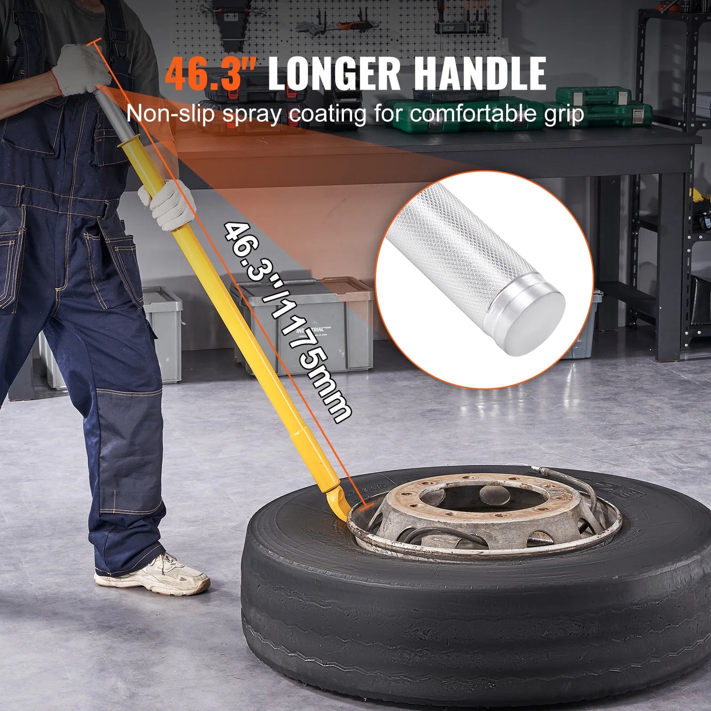 SucceBuy Tire Bead Breaker Slide Hammer Tire Slide Hammer Heavy Duty Steel Tire Changing Tool for Truck Car Trailer Tire Removal