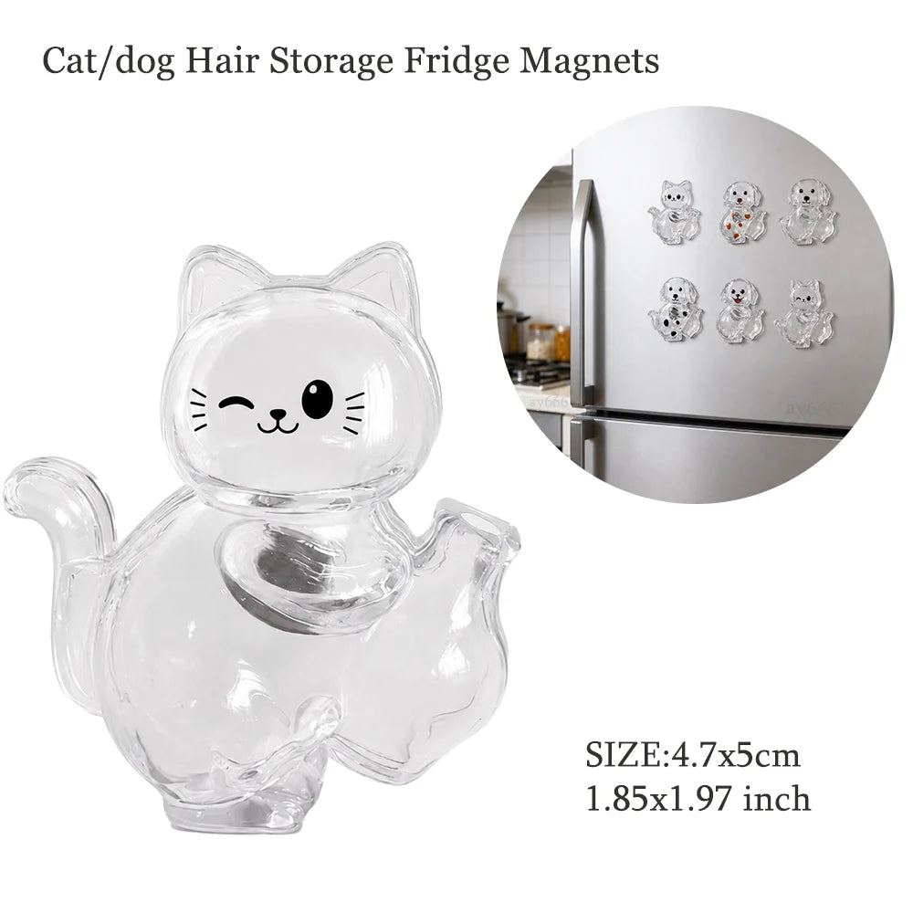 Cat Shaped Pet Hair Keepsake Keychain Charm Resin Dog Shaped Memorial Pendant Handmade DIY Pet Souvenir Keychain for Pet Lovers