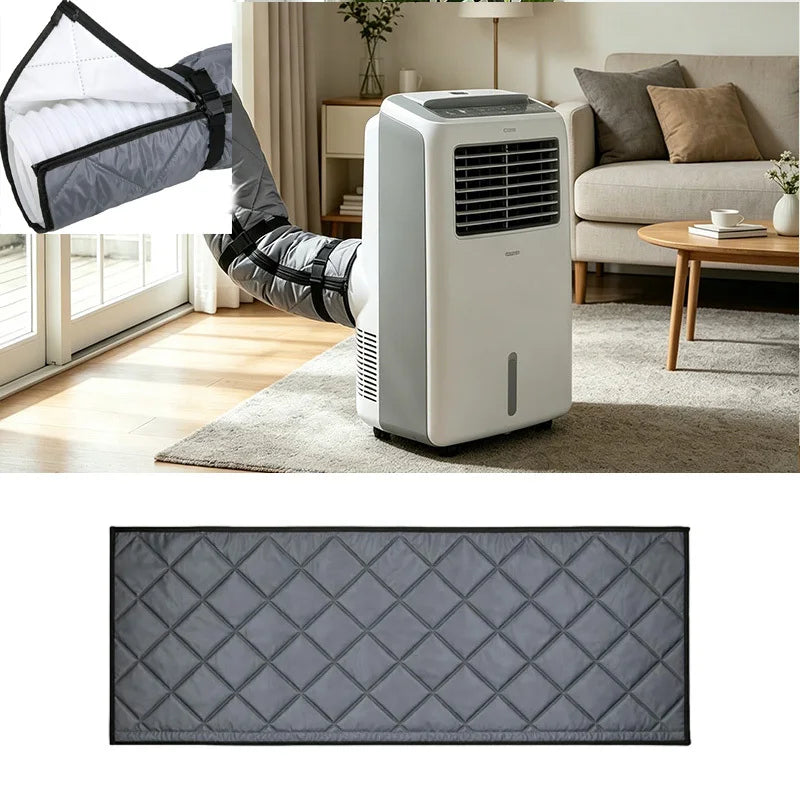 Portable Air Conditioner Hose Insulation Quilted Thermal Cover for Exhaust Vent Pipe Waterproof Outer Fabric Thick Inner Lining