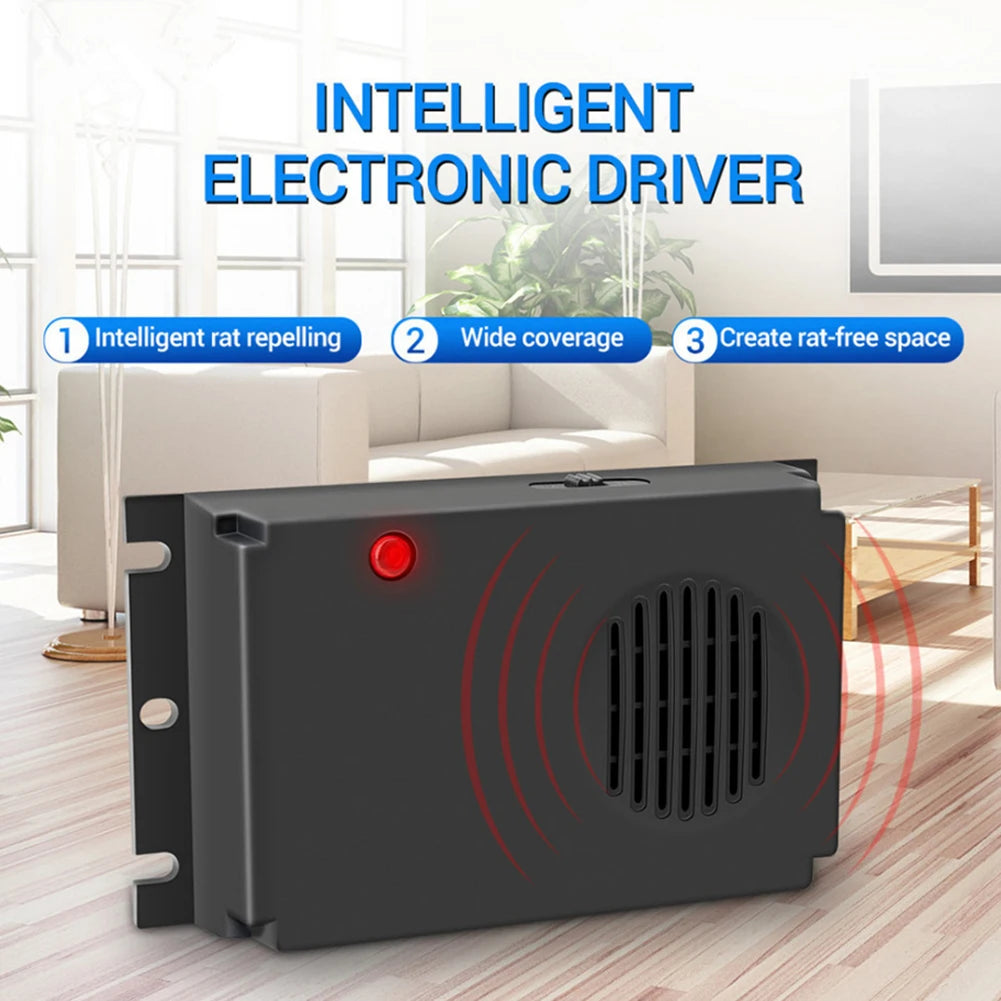 Ultrasonic Pest Control Device Non-Toxic Electronic Mouse Repellent Battery-powered Rat Repellent for Car Vehicle