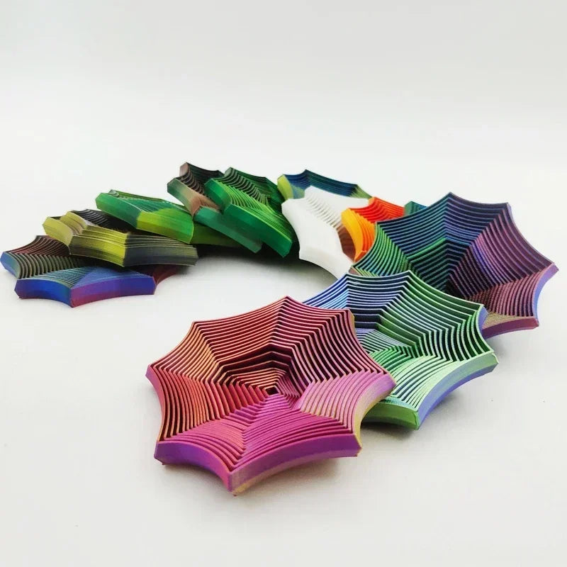 Octagonal Fidget Fidget Octagonal Toy 3D Printing Geometric Illusion Antistress Fidget Toys For Stress Sensory Party Games