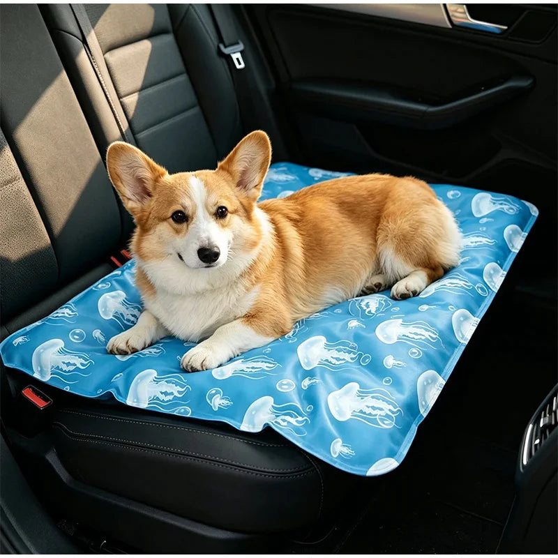 Pet Cooling Mat Air Conditioning Pet Mat Gel Pet Waterproof Leak-proof Sturdy Cat Kennel Outdoor Moisture-proof Pet Pad