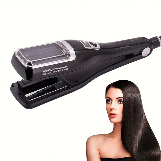 Hair straightener with 5 levels, 140-220 high temperature anti scald design, multifunctional straightener that can trim split en