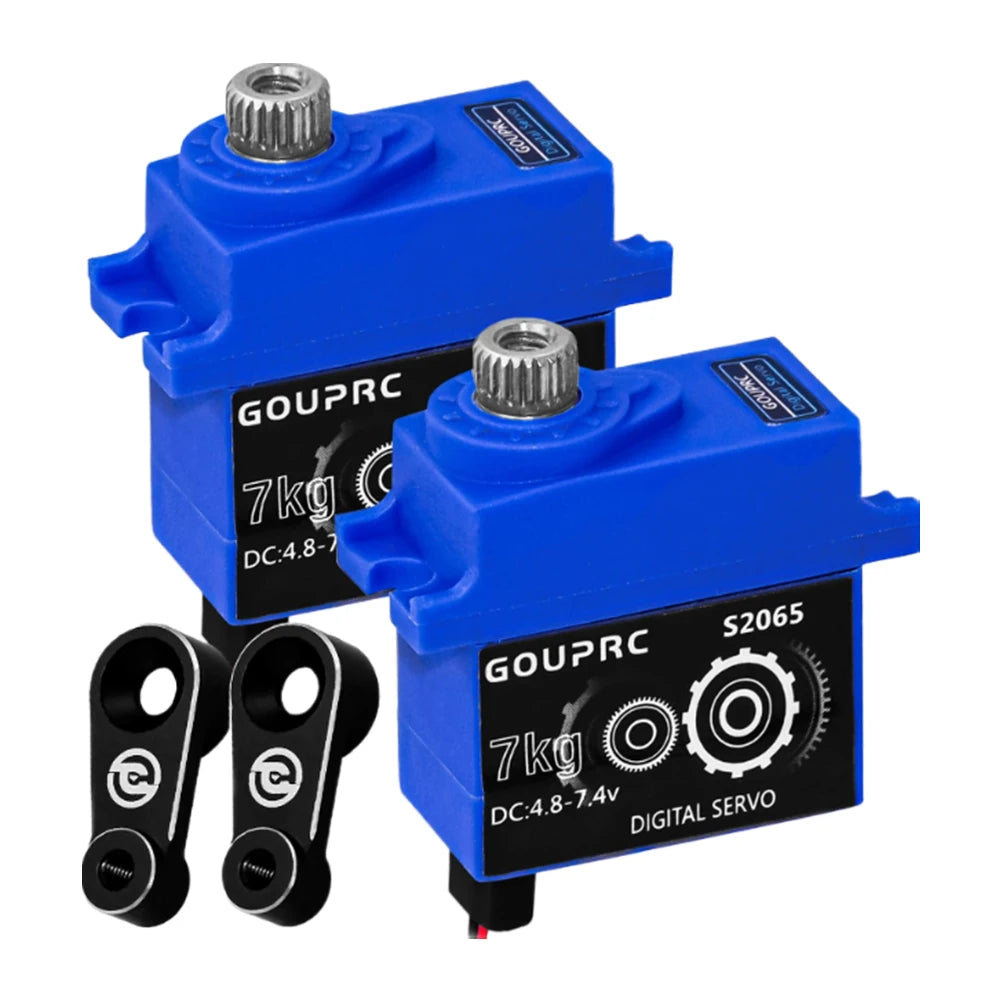 7KG Waterproof RC Digital Micro Servo with Servo Horn Metal Gear Servo Digital Servo for 1/10 RC Crawler Car SCX10 III TRX4 TRX6