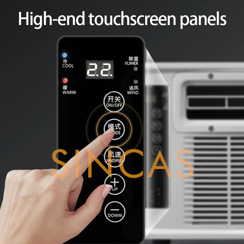 Portable Air Conditioner Heating and Cooling Doal Mode Compatible Energy Saving Mobile Air-Con with Remote Control for Outdoors