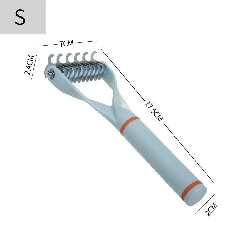 Pet Hair Remover Stainless Steel Dog Brush for Small Medium Dogs Golden Retriever Border Collie Pets Grooming Comb Accessories
