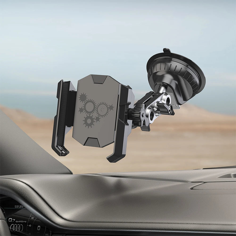 Car Phone Mount Strong Suction Cell Phone Mount 360° Rotation Cell Phone Holder for Car Windshield Dashboard Air Vent