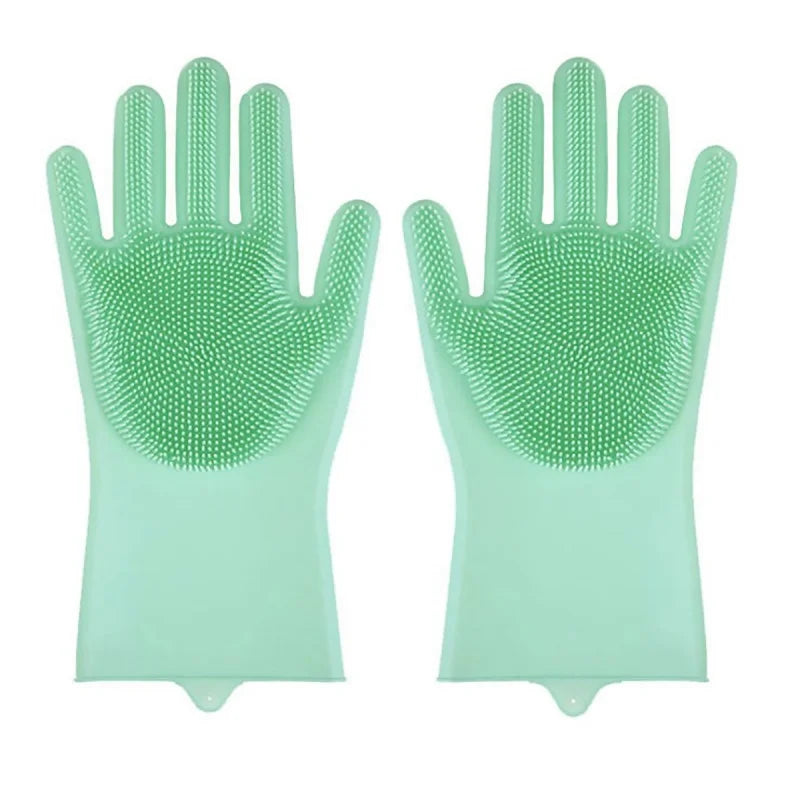 Multi-Functional Pet Grooming Gloves for Dogs And Cats Silicone Bathing Shampoo Scrubber Dishwashing Cleaning Glove Hair Removal