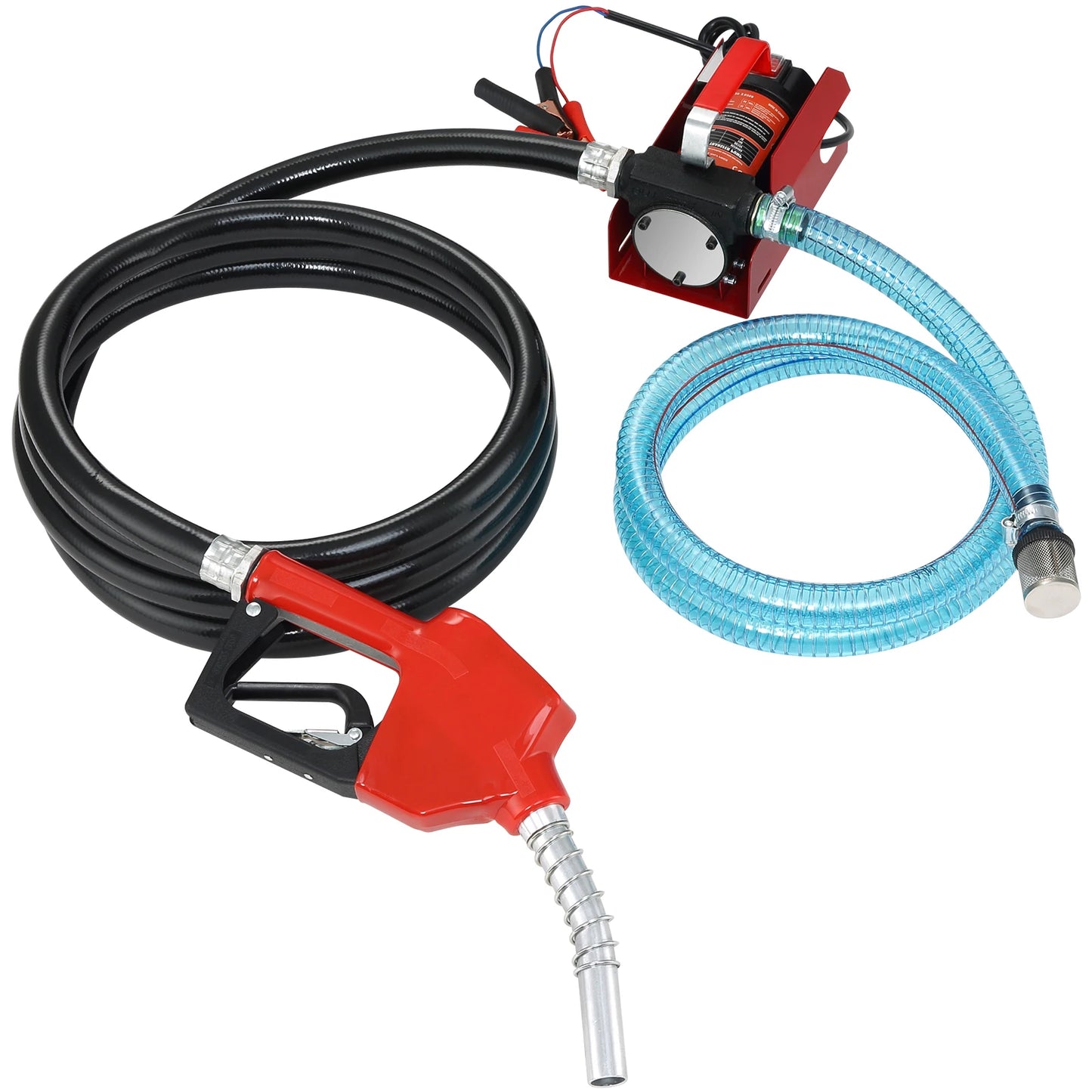SucceBuy Diesel Fuel Transfer Pump Kit 10GPM 12V DC Portable Electric Self-Priming Fuel Transfer Extractor