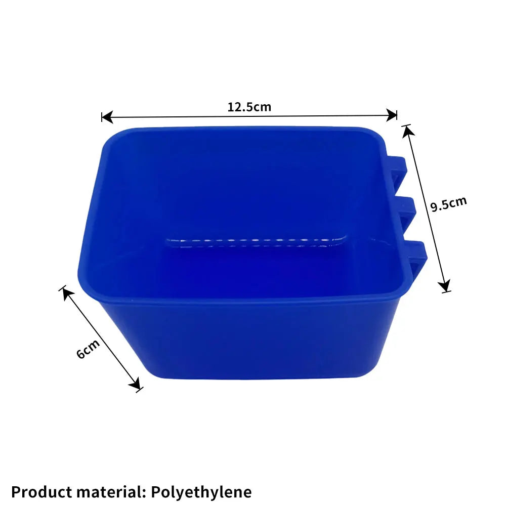 Chicken Cage Cups Hanging Feeding Cups Bird Food Bowls Bunny Cage Feeding Bowl for Pet Parrot Poultry Pigeon Wire Cage