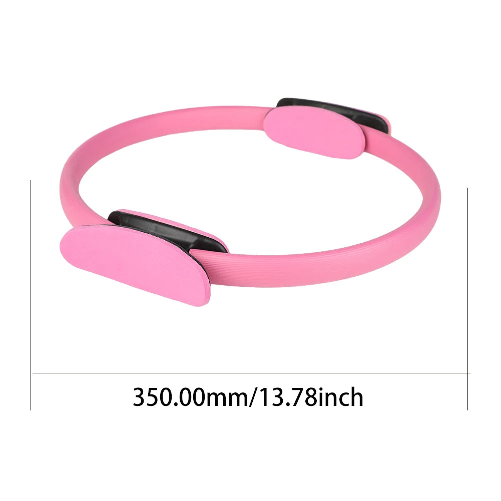 Pilates Ring Fitness Circle with Non Slip Handles Flexible Resistance Exercise Equipment Portable for Thighs Abs and Legs