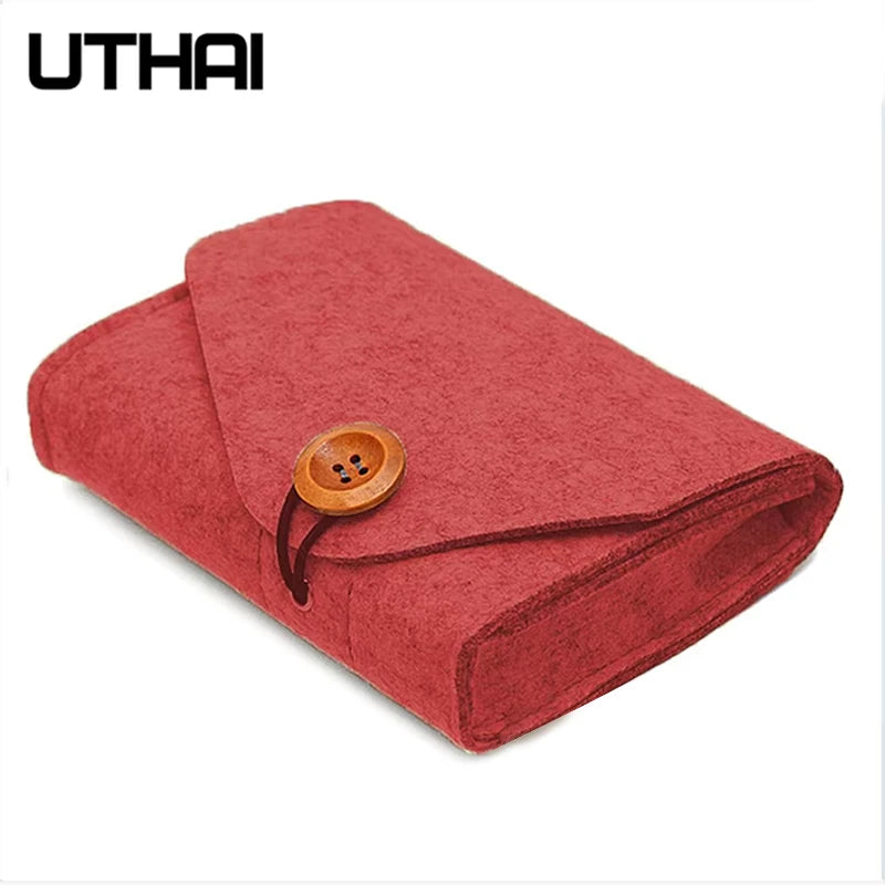 UTHAI T29 Portable 2.5'HDD Case Storage Bag For Macbook Charger Mouse Mobile Power Bank Earphone Digital Accessories Protect Bag