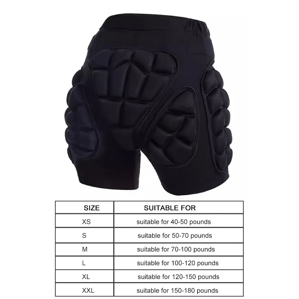 3D Crash Pants Breathable Winter Skating Protective Hip Pad Snowboarding Impact Shorts Ski Ice Skating Roller Snowboard Gear