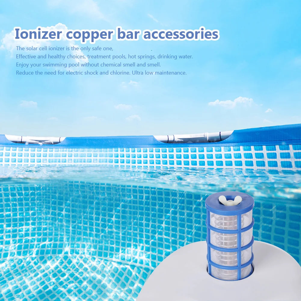 Portable Swimming Pool Ionizer Copper Rod Safety Universal Copper Rod Beach Accessories Solar for Outdoor Pound Replacement Part