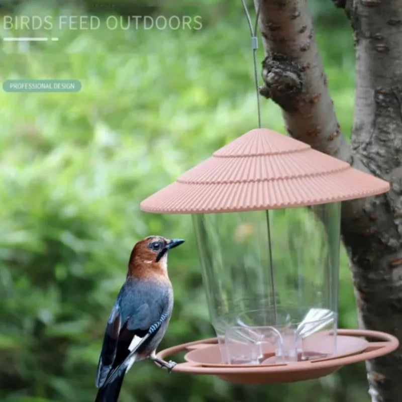 Waterproof Hanging Wild Bird Seed Feeder Bird Feeding Tool Garden Paddock Outdoor Decoration Pet Supplies Tableware Bird Feeder