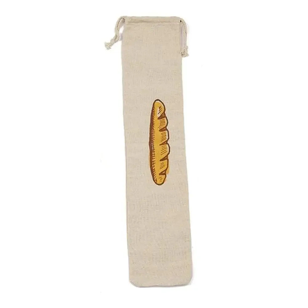 Reusable Drawstring Linen Bread Bags Large Washable Storage Food Accessories Home Unbleached Kitchen Organizer