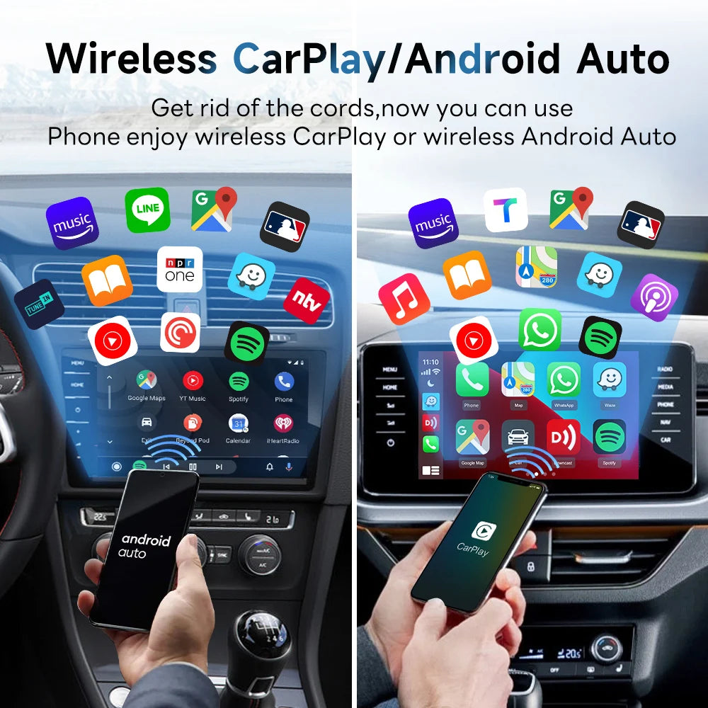 CarlinKit 5.0 2Air Wireless Adapter Wireless CarPlay Android Auto For OEM Car Plug and Play WiFi Bluetooth Auto Connectio Phone