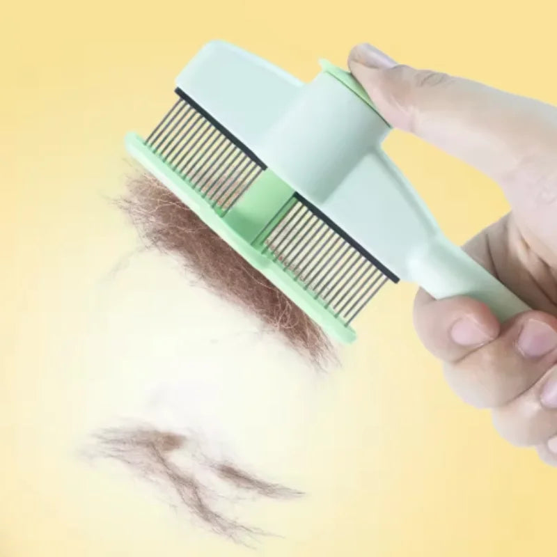 Professional Pet Deshedding Brush Ergonomic Grooming Brush Multifunctional Dog Cat Hair Remover Shedding Groom Tool