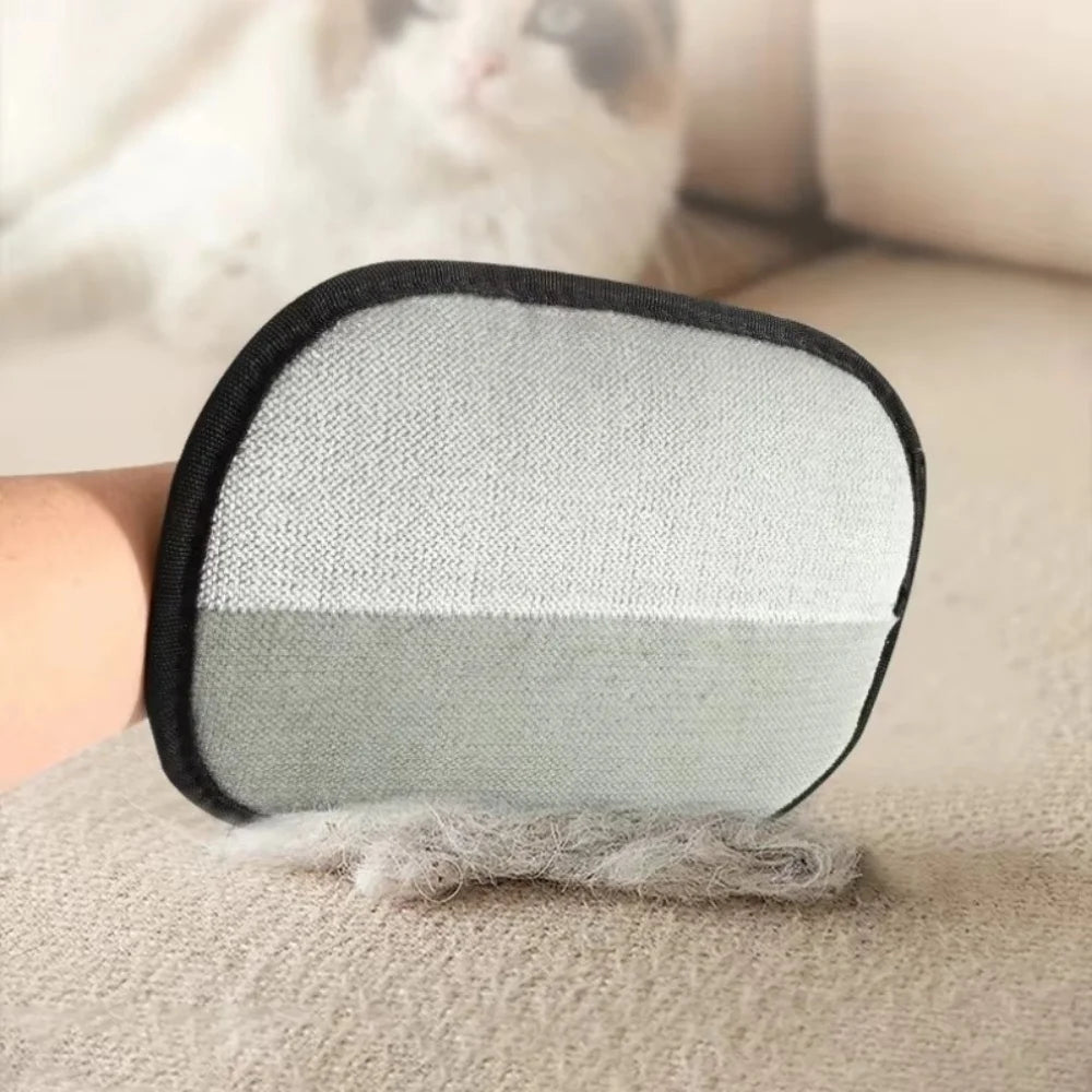 Upgrated Pet Hair Remover Brush Double-Sided Fur Hair Deshedding Brush Glove for Dog Cat for Deshedding Cleaning Carpets Sofas