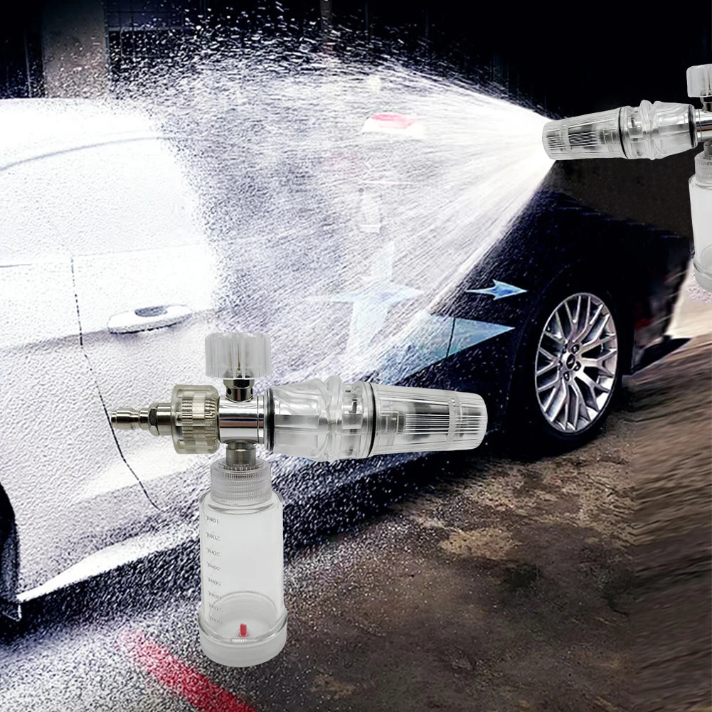 100ml Pressure Washer Gun Adjustable Car Wash Foam Sprayer 1/4 Inch Quick-Connect Liquid Foam Sprayer for Cleaning Cars SUVs