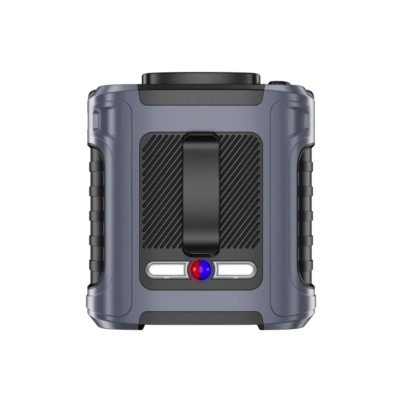 8000mAh Waist Fan Portable Handheld Hanging Neck Fan Ultra-Strong Wind with Phone Charging LED Light for Outdoor Working