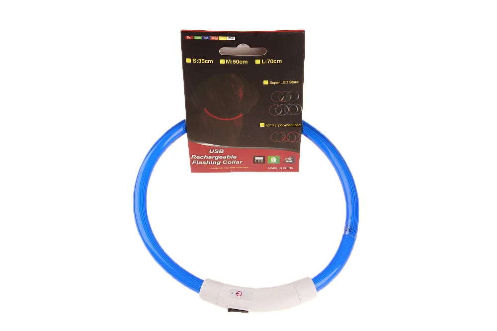 Led Dog COLLAR USB Rechargeable Glowing Collar Night Visibility Reflective Waterproof Adjustable Strap For Dogs Small Medium Lar