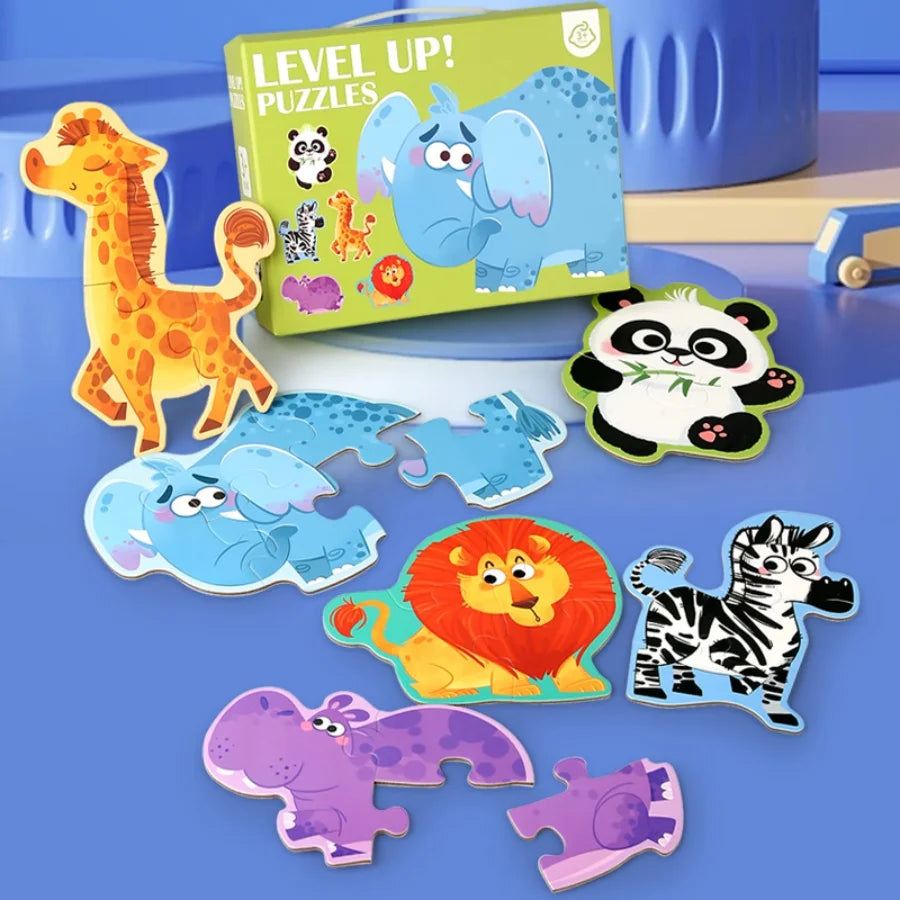 Six in One Handheld Gift Box Puzzle for 3-6 Year Old Children's Puzzle Toys Children's Birthday Gift Sharing Creative Benefits