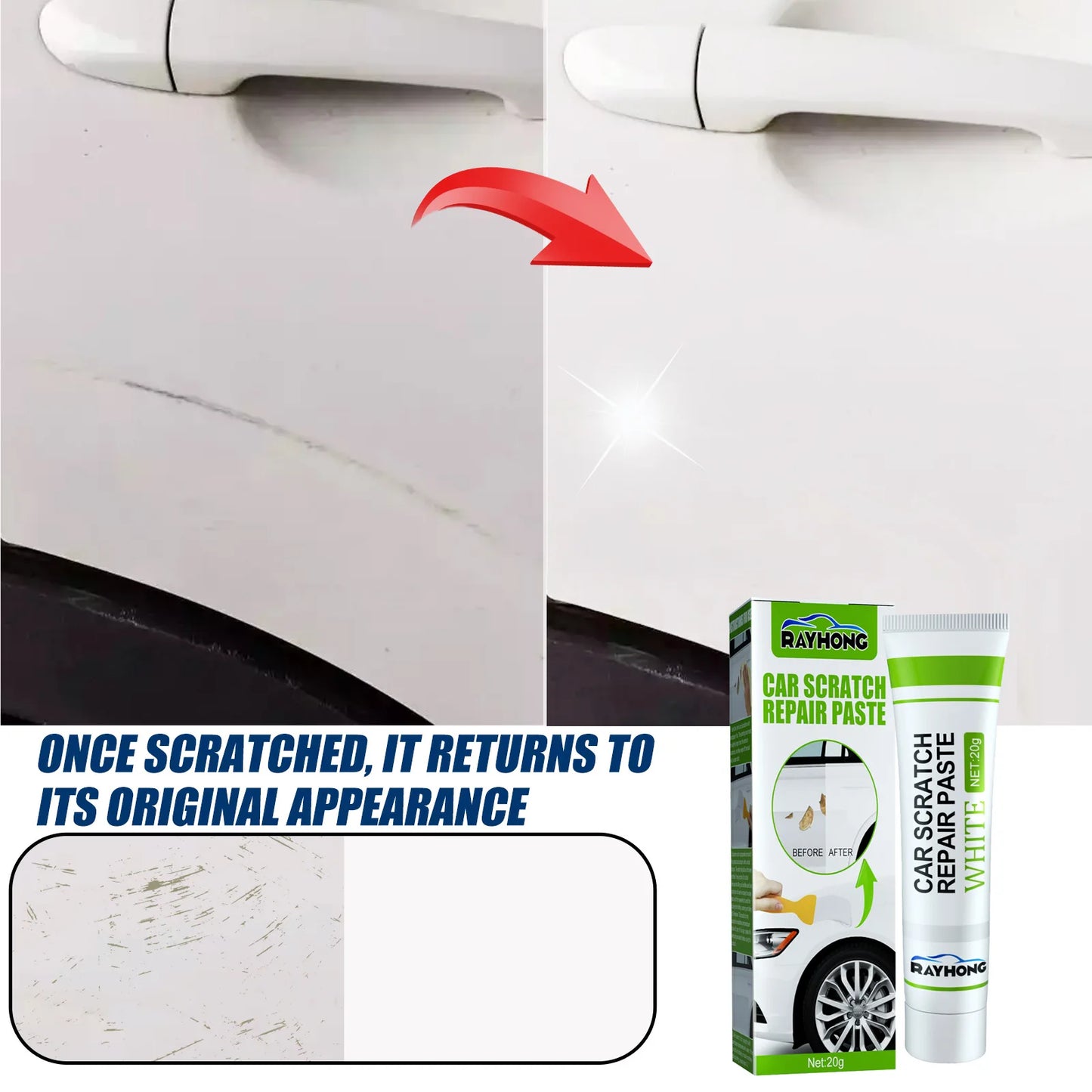Fiberglass Repair Paste Bonding Strong Quick Dry Little Putty Long Strand Fiber Deep Cracks Car Scratch Remover Paste Fix Tools