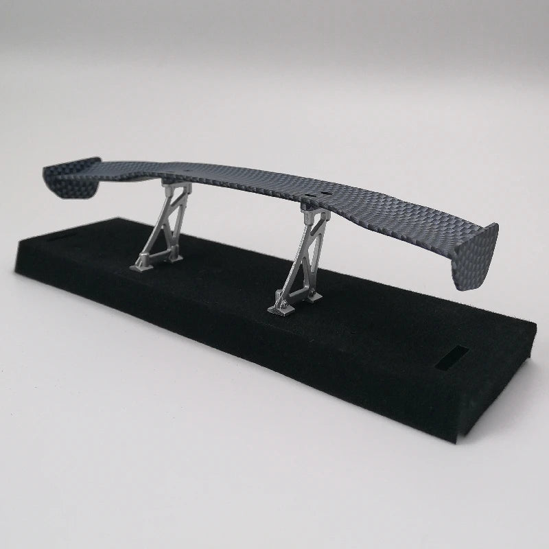 1/10 Scale RC Car Plastic Carbon Fiber Pattern Rear Wing Spolier Drift On Road Touring Model Hobby