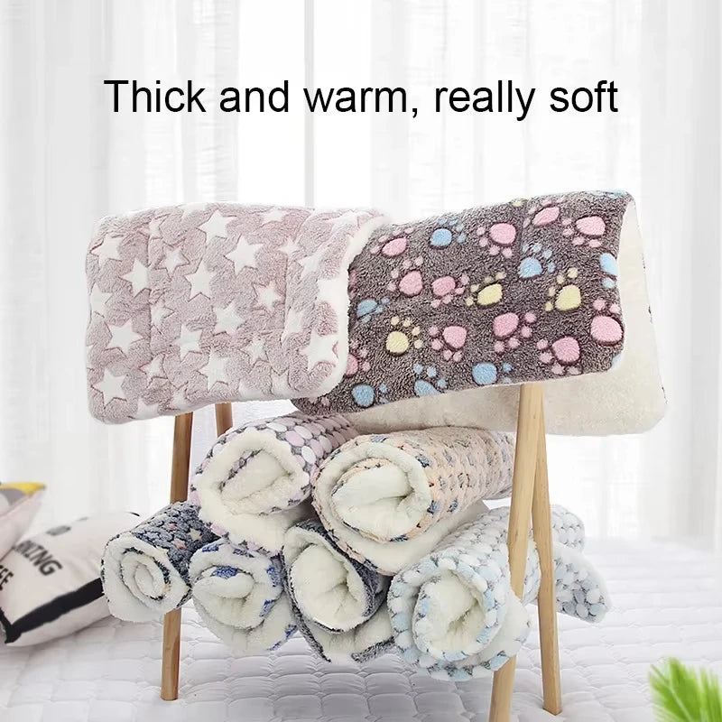KEMORELA Flannel Pet Sleeping Mat Dog Bed Winter Puppy Bed Dog Sofa Mattress Cushion for Small Large Dog Blanket Pet Supplies