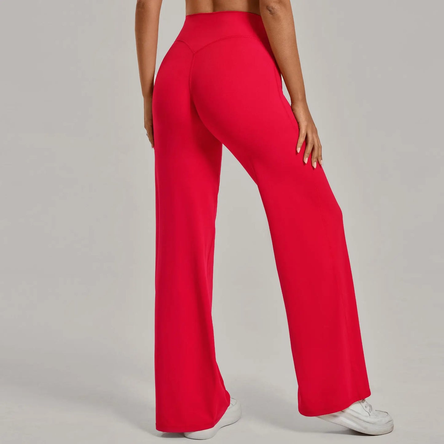 Women's Pilates Yoga Pants Sports Fitness Flared Peach Hip-lifting Leggings Outdoor Workout Training Running Casual Trousers