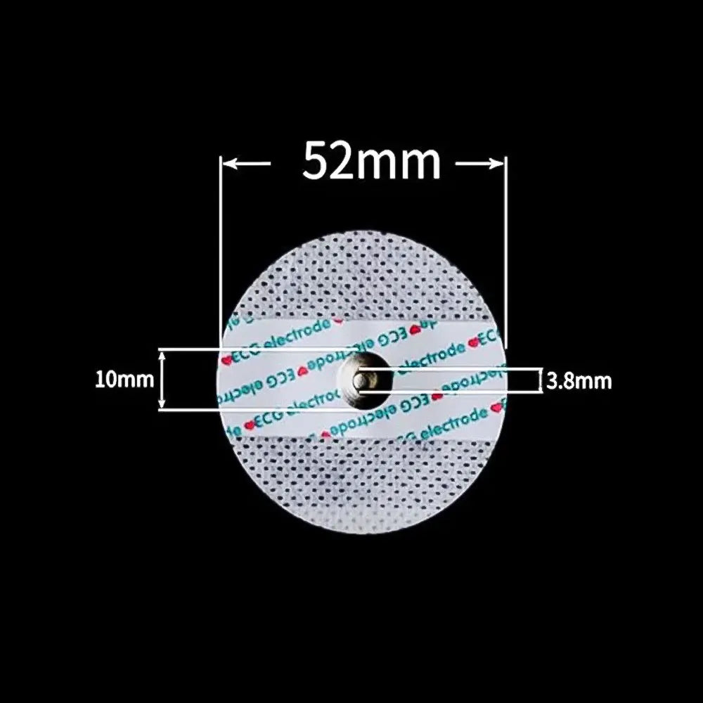 500pcs Medical Disposable ECG Accessories ECG EKG Electrode Patch Non-Woven ECG Electrode Pads Electrocardiogram Accessories
