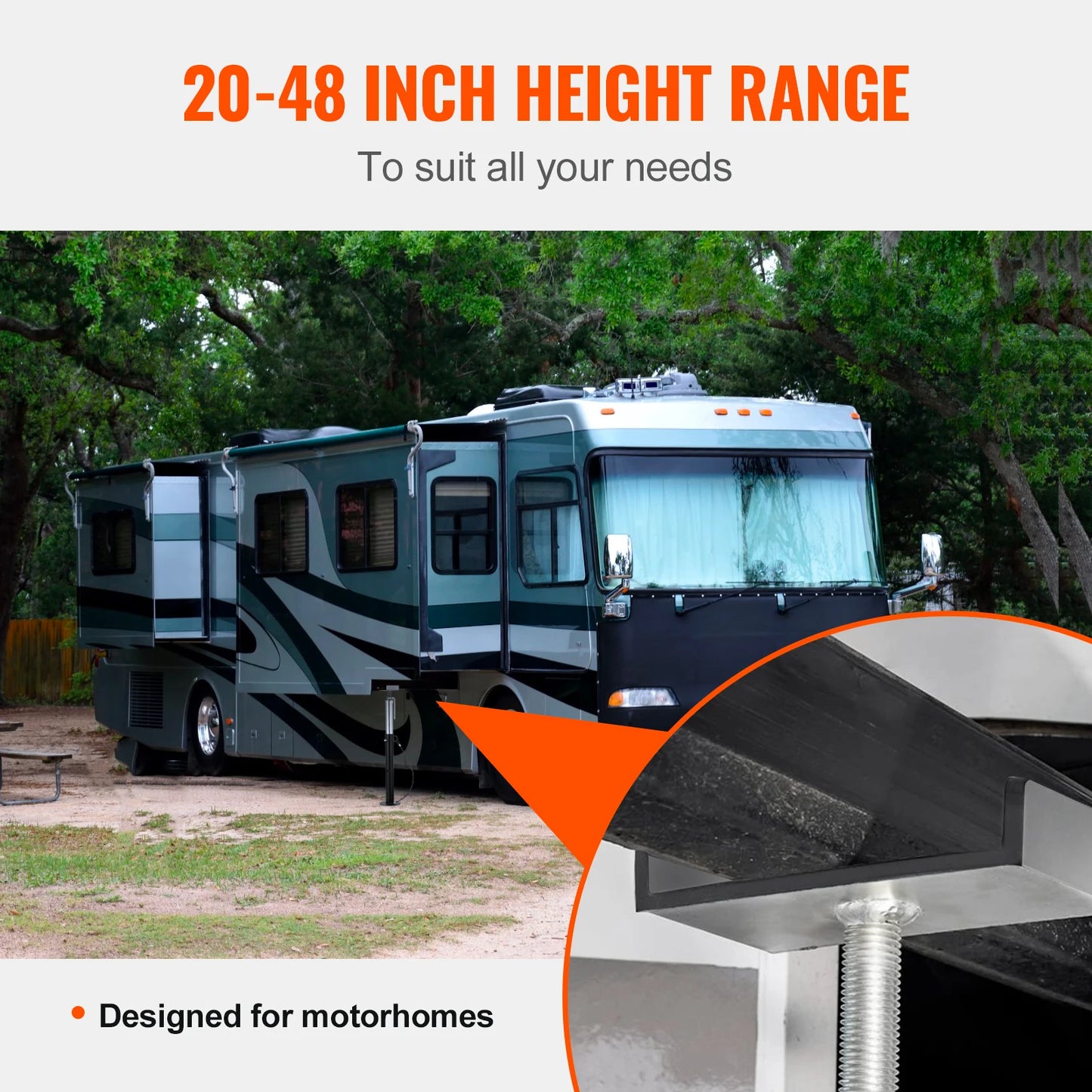 SucceBuy RV Slide Out Support Jacks 5000 lbs Capacity Each Slide Out Stabilizer For RV Camper and Travel Trailer