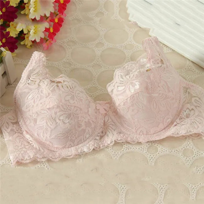 Lace Women's Bra Breast Cover Summer Thin Full Cup Underwear Plus Size Adjustable Push Up Bras Undewire Sexy Bralette Lingerie