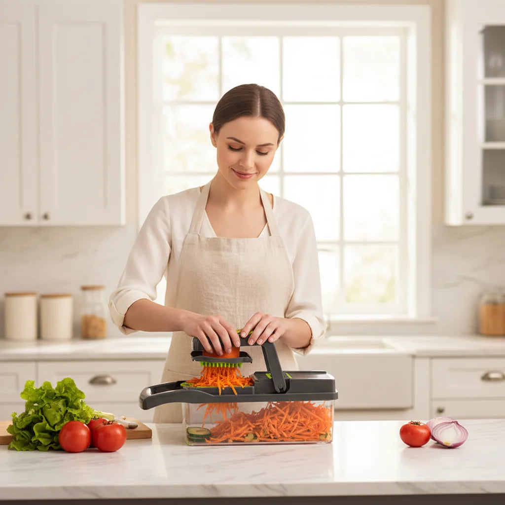 Multifunctional Vegetable Chopper with Handle Food Grater Slicer Dicer Cutter Kitchen Gadgets Cocina Cooking Tools